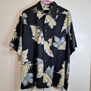 Caribbean Silk Hawaiian Button Down Short Sleeve Shirt